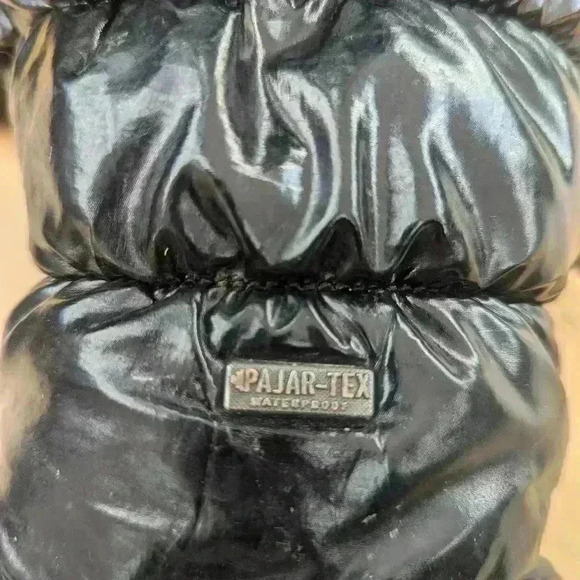 Pajar Black Kids Winter Snow Boots Girls Waterproof Thermal Nylon Size 3 - Picture 5 of 8